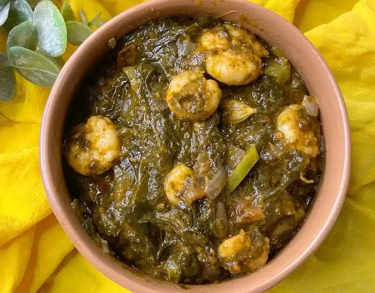 Gongura Prawns Curry
