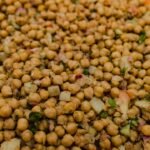 Healthy chickpea salad bowl