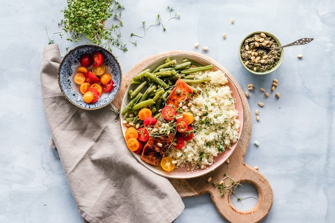 Healthy whole grains meal