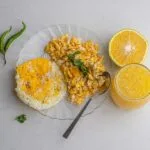 High protein Indian breakfast with eggs