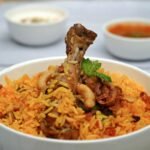 Indian-style rice with chicken