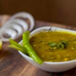 Bowl of Indian lentil dal served as a comforting meal