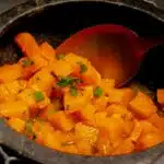 Indian-style pumpkin curry made with warm spices and fresh coriander
