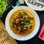 Indian tomato chutney served in a bowl