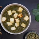 Indian spinach curry with paneer