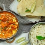 Paneer butter masala curry in a bowl