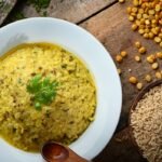 Sabudana khichdi served in a bowl