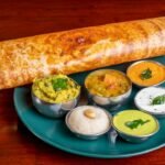 South Indian dosa served as a breakfast dish